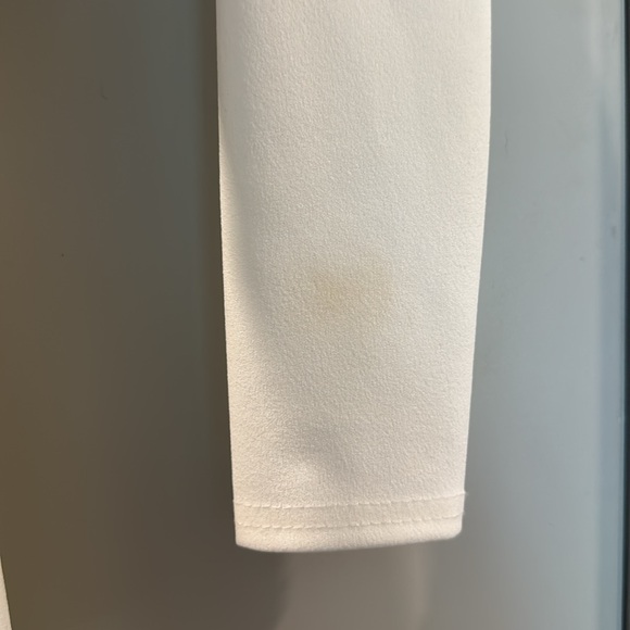 WHITE LONG SLEEVE MIDI DRESS SIZE 4 - Picture 7 of 8